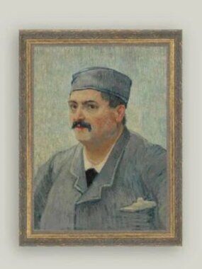 NEW PETAL LANE VINCENT VAN GOGH CHEF PORTRAIT "PORTRAIT OF A MAN WITH A SKULL CA